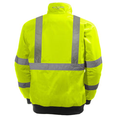 Helly Hansen Men's Hi Viz Yellow Alta Polit Jacket Back