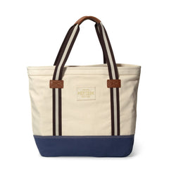 Heritage Supply Natural Navy Catalina Cotton Tote