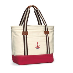 Heritage Supply Natural Red Catalina Cotton Tote