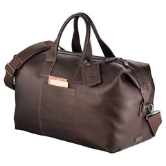 Kenneth Cole Colombian Leather Mahogany Weekender Duffel