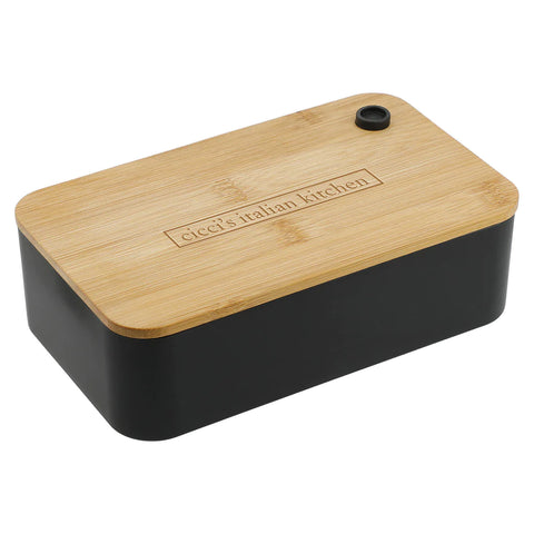 Custom Leed's Black PLA Bento Box with Cutting Board Lid