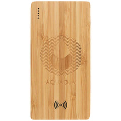 Custom Leed's Wood Plank 5000 mAh Bamboo Wireless Power Bank