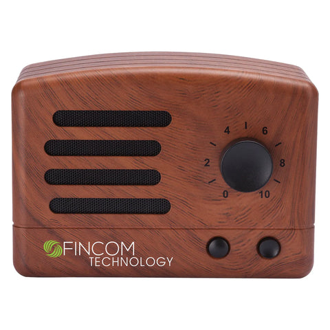 Custom Logomark Brown Vintage Retro Bluetooth Speaker