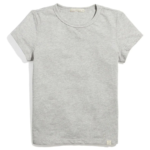 Branded Marine Layer Women's Light Heather Grey Re-Spun Signature Crew