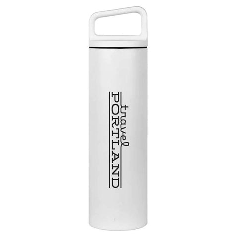 Custom MiiR White Powder Vacuum Insulated Wide Mouth 20 oz Bottle