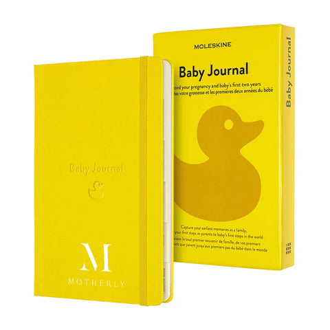 Custom Moleskine Golden Yellow Baby Passion Journal