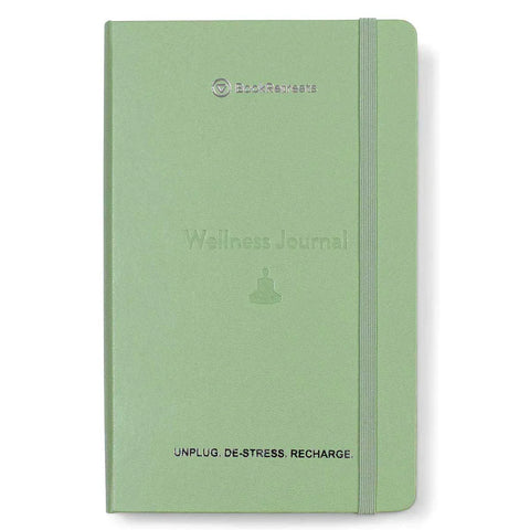 Debossed Moleskine Willow Green Wellness Passion Journal