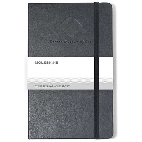 Custom Moleskine Black Hard Cover Ruled Large Notebook (5" x 8.25")