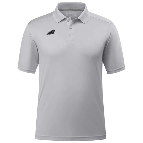 Custom New Balance Men's Light Grey Tech Polo