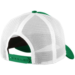 New Era Kelly Green White Snapback Mesh Back Trucker Cap