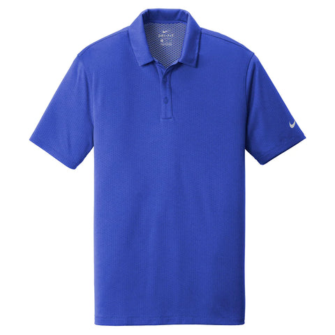 Corporate Nike Men's Game Royal Dri-FIT Hex Textured Polo