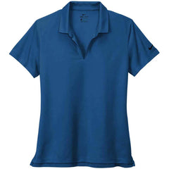 Custom Nike Women's Gym Blue Dri-FIT Micro Pique 2.0 Polo