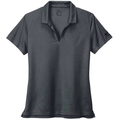 Custom Nike Women's Anthracite Dri-FIT Micro Pique 2.0 Polo