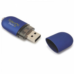 Norwood Blue Oval USB Flash Drive- 8 GB