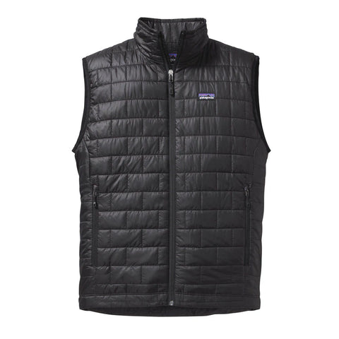 Custom Patagonia Men's Black Nano Puff Vest