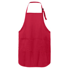 Custom Port Authority Red Easy Care Full-Length Apron with Stain Release