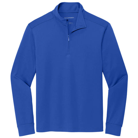 Custom Port Authority Men's True Royal C-Free Snag Proff 1/4 Zip