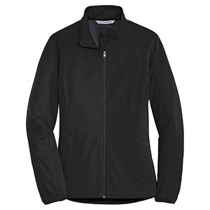 Custom Port Authority Women's Deep Black Active Soft Shell Jacket