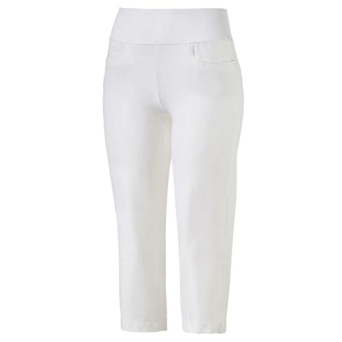 Custom Puma Golf Women's Bright White PWRshape Golf Capri Pants