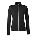 Check out this black corporate Puma women's zip-up layering piece from Merchology
