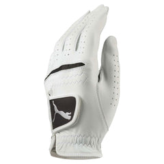 Puma Golf Bright White and Puma Black Performance Leather Glove