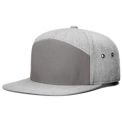 Custom Richardson Charcoal/Heather Grey 7 Panel Twill Strapback