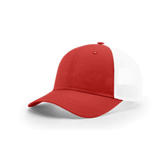 Custom Richardson Red/White Mesh Back Split R-Active Lite/AirMesh Trucker Hat