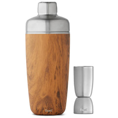 Custom S'well Teakwood 18 oz Shaker Set