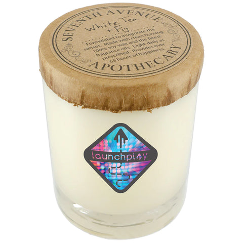 Custom Seventh Avenue Apothecary White Tea and Fig 11 oz Glass Jar Candle