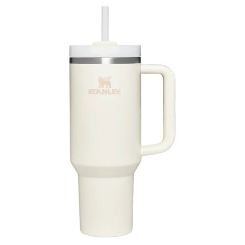 Custom Stanley Cream The Quencher H2.O Flowstate Tumbler - 40 oz