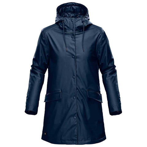 Branded Stormtech Women's Navy Waterfall Insulated Rain Jacket