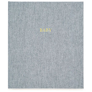 Custom Sugar Paper Chambray Baby Book