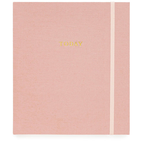 Custom Sugar Paper Rose Linen Mindful Journal
