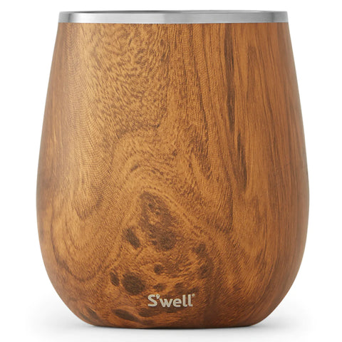 Custom S'well Teakwood 9 oz Wine Tumbler