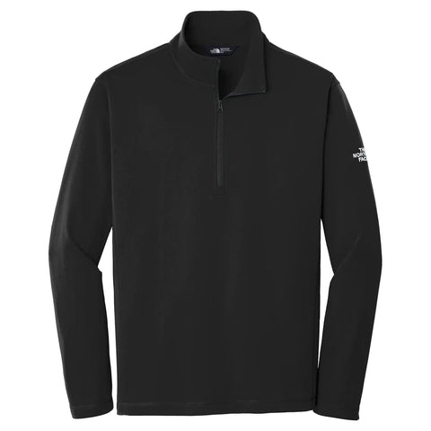 Custom The North Face Men's Black Tech Quarter Zip Fleece