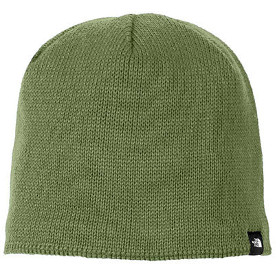 Logo-Embroidered The North Face Burnt Olive Green Mountain Beanie