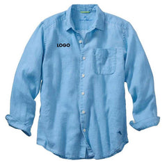 Tommy Bahama Men's Blue Yonder Sea Glass Breezer Long Sleeve Shirt