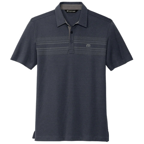 Corporate TravisMathew Men's Blue Nights Monterey Chest Stripe Polo