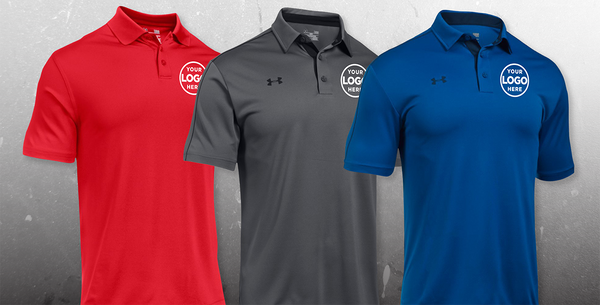 Custom Logo Under Armour Polos with Embroidered Corporate Logo