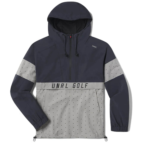 Custom UNRL Men's Iron Grey Golf DWR Track Jacket