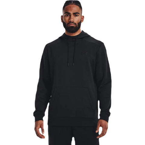 Custom Under Armour Men's Black Fleece Hoodie