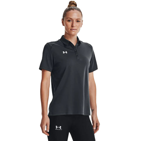 Custom Under Armour Women's Stealth Grey Tech Team Polo