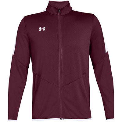 Custom Under Armour Men's Maroon Rival Knit Jacket