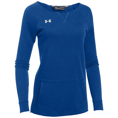 Logo Under Armour Women's Royal Hustle Fleece Crew