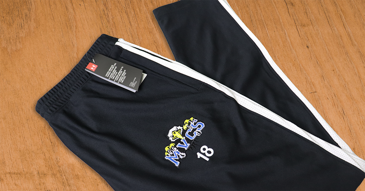 Custom Under Armour Track Pants with an Embroidered Team Logo