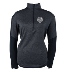 Under Armour Women's Black Corporate Hybrid Quarter Zip