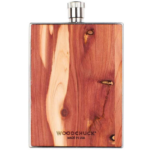 Corporate Woodchuck USA Cedar Wood Flask 3oz