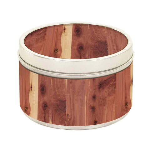 Corporate Woodchuck USA Cedar Wood Wrapped Spruce Scented Candle