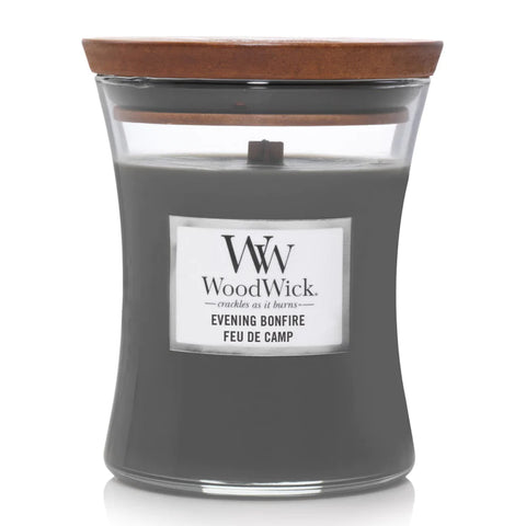 Logo-Printed Woodwick Evening Bonfire Hourglass Candle 9.7oz