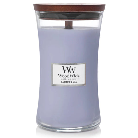 Custom Woodwick Lavender Spa Hourglass Candle 21.5oz